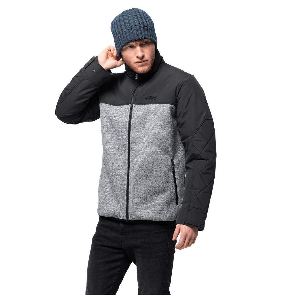 Jack Wolfskin ROBSON WOOD fleece ζακετεσ ανδρικα γκρι | GR0731694